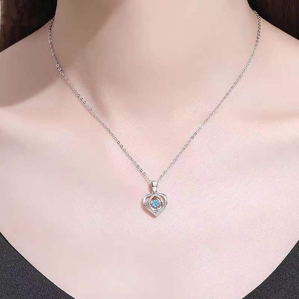 Sparkling Heart Necklace - Paintsy - - Paintsy Jewelry & Watches