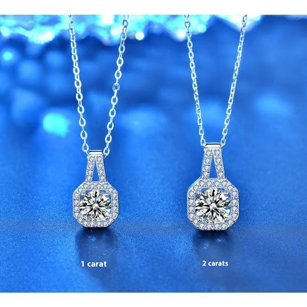 Sparkle Elegance Sterling Necklace - Paintsy - - Paintsy