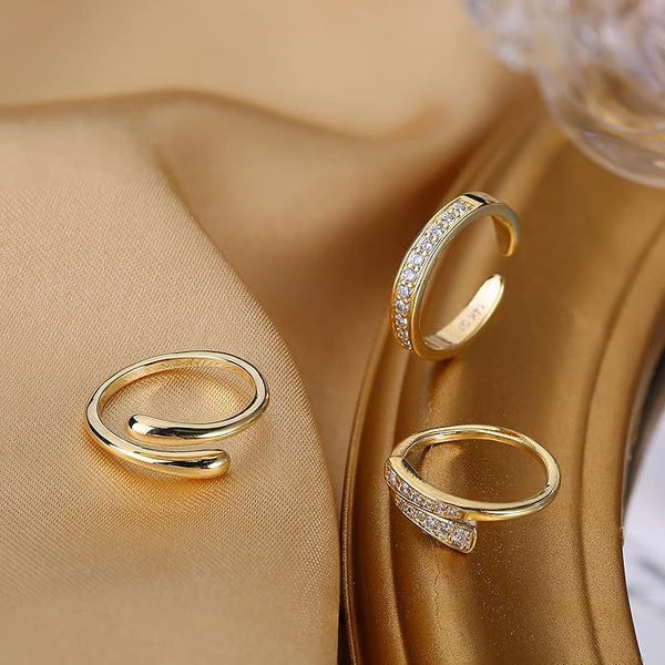 Gleaming Gold Fashion Ring