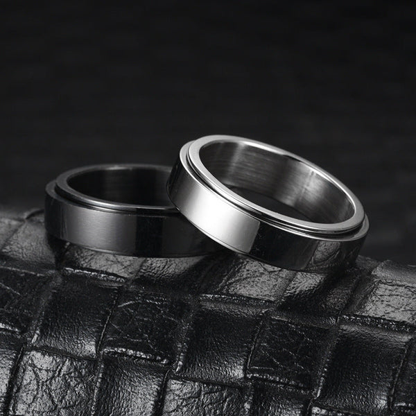 Moon Star Spinner Ring - Paintsy - - Paintsy Jewelry & Watches