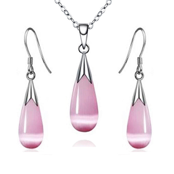Elegant Pearl Drop Jewelry Set