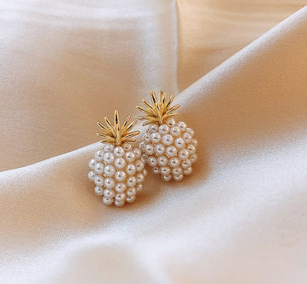 Tropical Pearl Charm Earrings - Paintsy - - Paintsy Jewelry & Watches