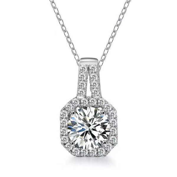 Sparkle Elegance Sterling Necklace - Paintsy - - Paintsy