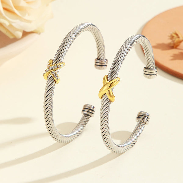 Elegant Twisted Wire Bracelet