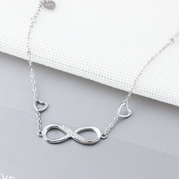 Infinite Love Silver Charm Bracelet