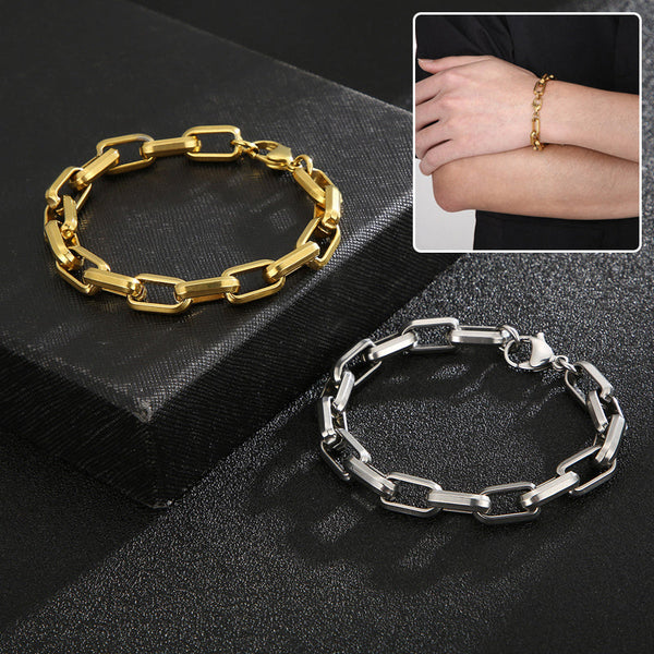 Chic Titanium Hip-Hop Bracelet