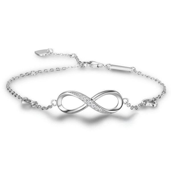 Infinite Love Silver Charm Bracelet