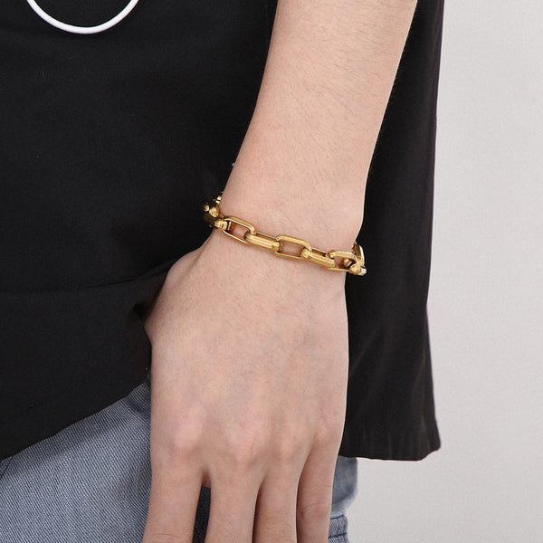 Chic Titanium Hip-Hop Bracelet