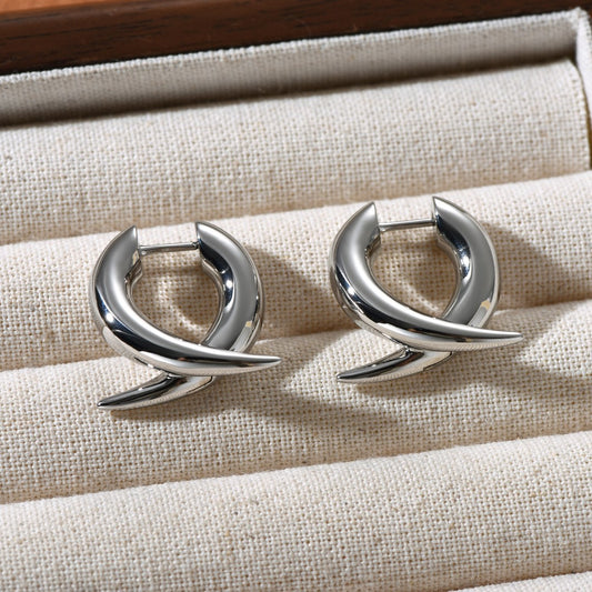 Stylish Copper Cross Earrings