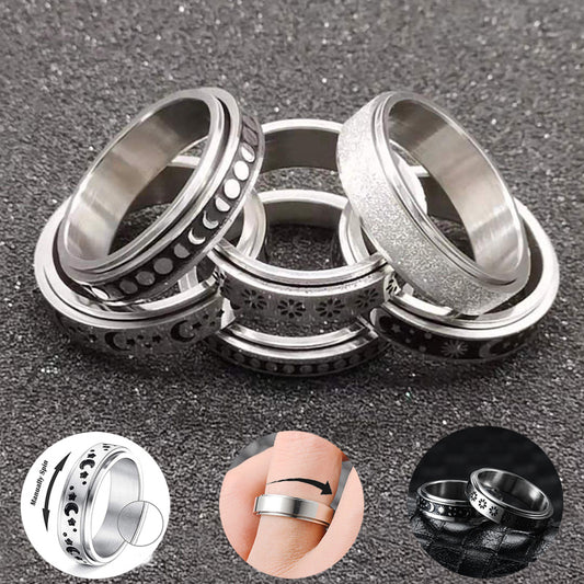 Moon Star Spinner Ring - Paintsy - 0 - My Store