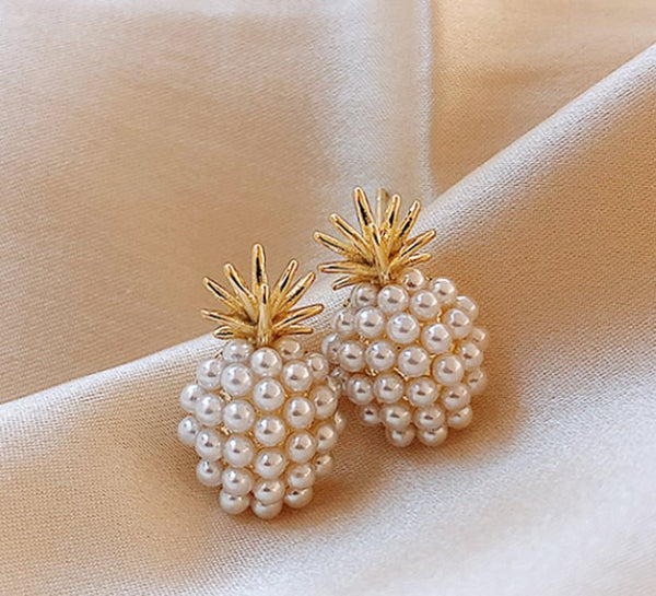 Tropical Pearl Charm Earrings
